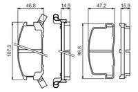 Bosch Rear Brake Pads BP1334