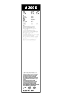 Bosch Aerotwin Wiper Blades A300S