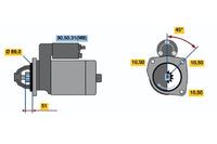 Bosch Starter Motor 0001368017---TRUCK
