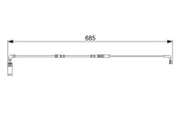 Bosch Rear Brake Pad Wear Sensor AP804