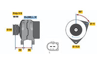 Bosch Alternator 1986A00727---Truck