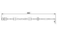 Bosch Front Brake Pad Wear Sensor AP220