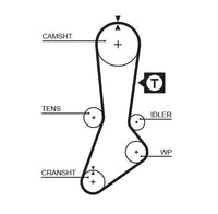 Gates Timing Belt T264