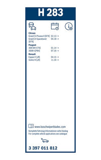 Bosch Rear Wiper Blade 280mm H283