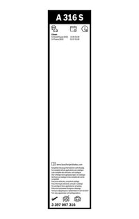 Bosch Aerotwin Wiper Blades A316S