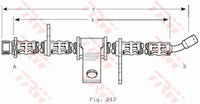 TRW Front left Brake Hose PHD370