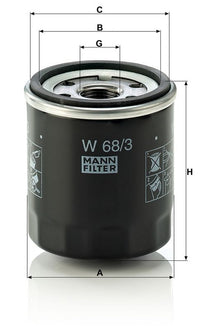 Mann-filter Oil Filter W68/3
