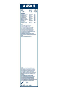 Bosch Rear Wiper Blade A450H