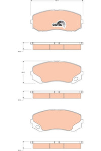 TRW Front,Rear Brake Pads GDB3492---NO KTYPES