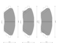 Bosch Front Brake Pads 0986T11035 DB2330BL