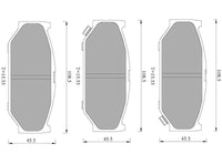 Bosch Front Brake Pads 0986T11173