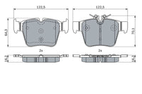 Bosch Rear Brake Pads BP2320