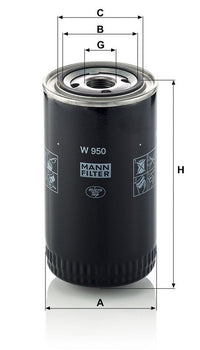 Mann-filter Oil Filter W950---Tractor