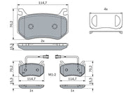 Bosch Rear Brake Pads BP2239