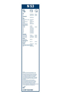 Bosch Wiper Blade N53
