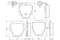 Bosch Front Brake Pads BP403