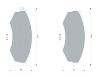 Bosch Front,Rear Brake Pads 0986AB1697 DB1165BL