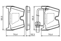 Bosch Front Brake Pads BP1152