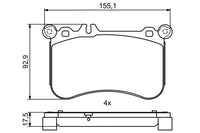 Bosch Front Brake Pads BP1954