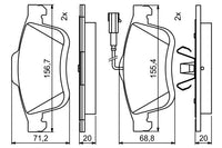 Bosch Front Brake Pads BP1969