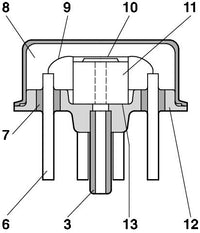 Bosch Sender Unit, Oil Temperature / Pressure 0281006282---TRUCK