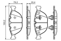 Bosch Front Brake Pads BP1153