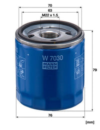 Mann-filter Oil Filter W7030