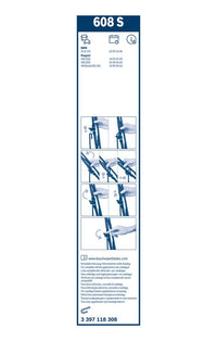 Bosch Twin Spoiler Wiper Blades 608S