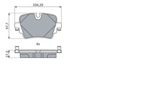 Bosch Rear Brake Pads BP2429