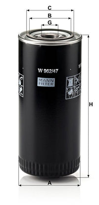Mann-filter Oil Filter W962/47---Tractor