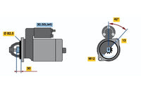 Bosch Starter Motor 0001107421